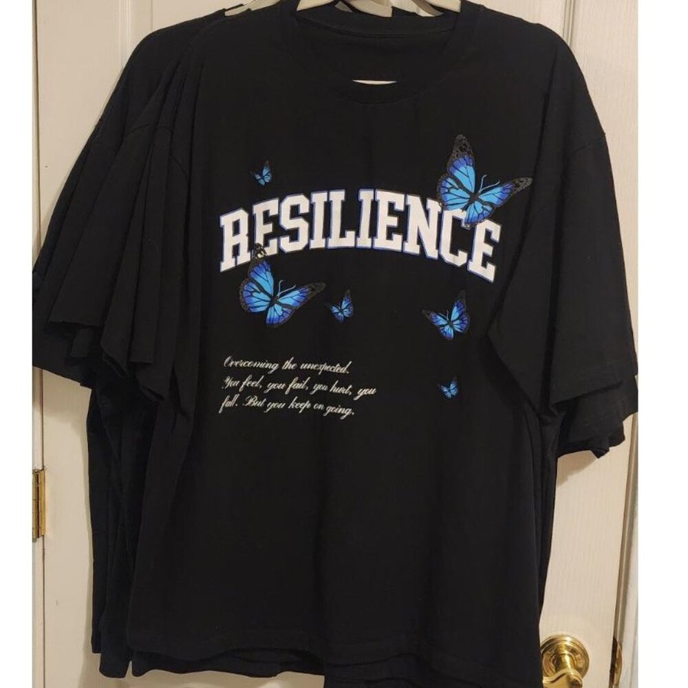Vital Apparel “Resilience” Oversized Tee | Black | Size 2XL